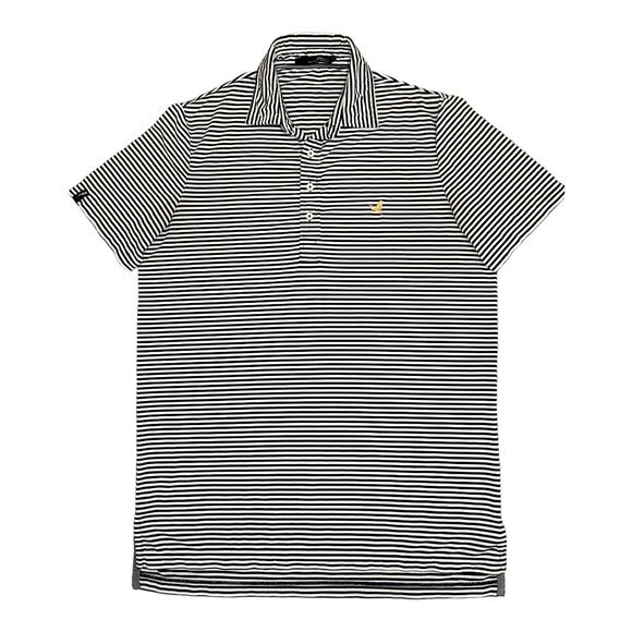 RLX‎ Ralph Lauren Performance Golf Blue/White Striped Mens Polo - Size M - Picture 2 of 9
